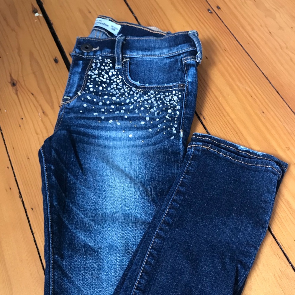 Low-rise Abercrombie kids jeans